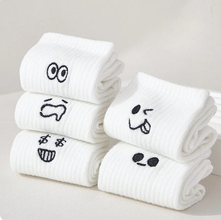 5 Pairs Funny Cartoon Short Socks Set