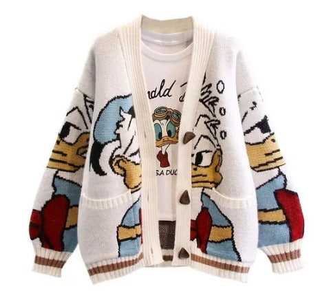 Donald Duck Knitted Cardigans