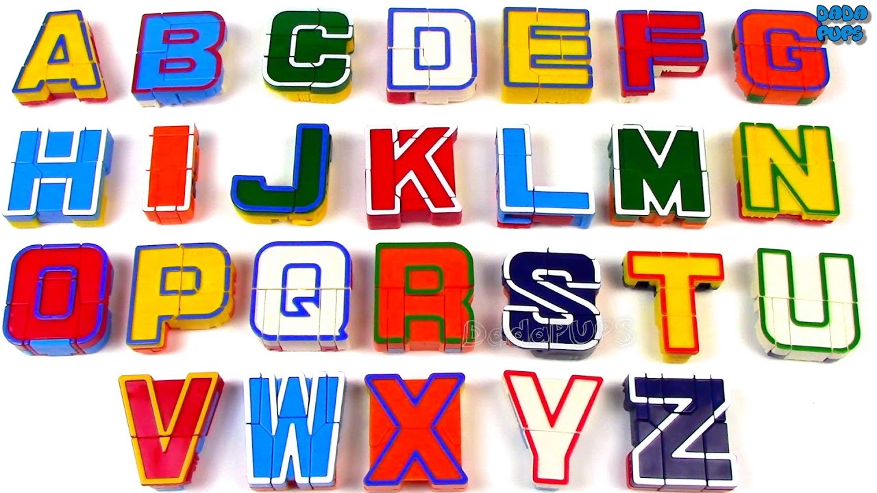 26 Pcs Alphabet Transformation Robot Toys English Letter Learn A-Z Action Figures